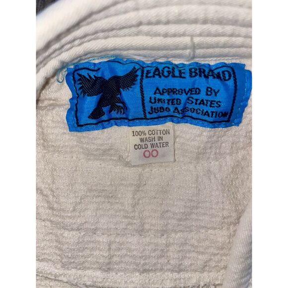 Vintage Eagle Brand L Judo Gi Kodokan Robe 70s Quilted Sz 00 - Picture 2 of 3